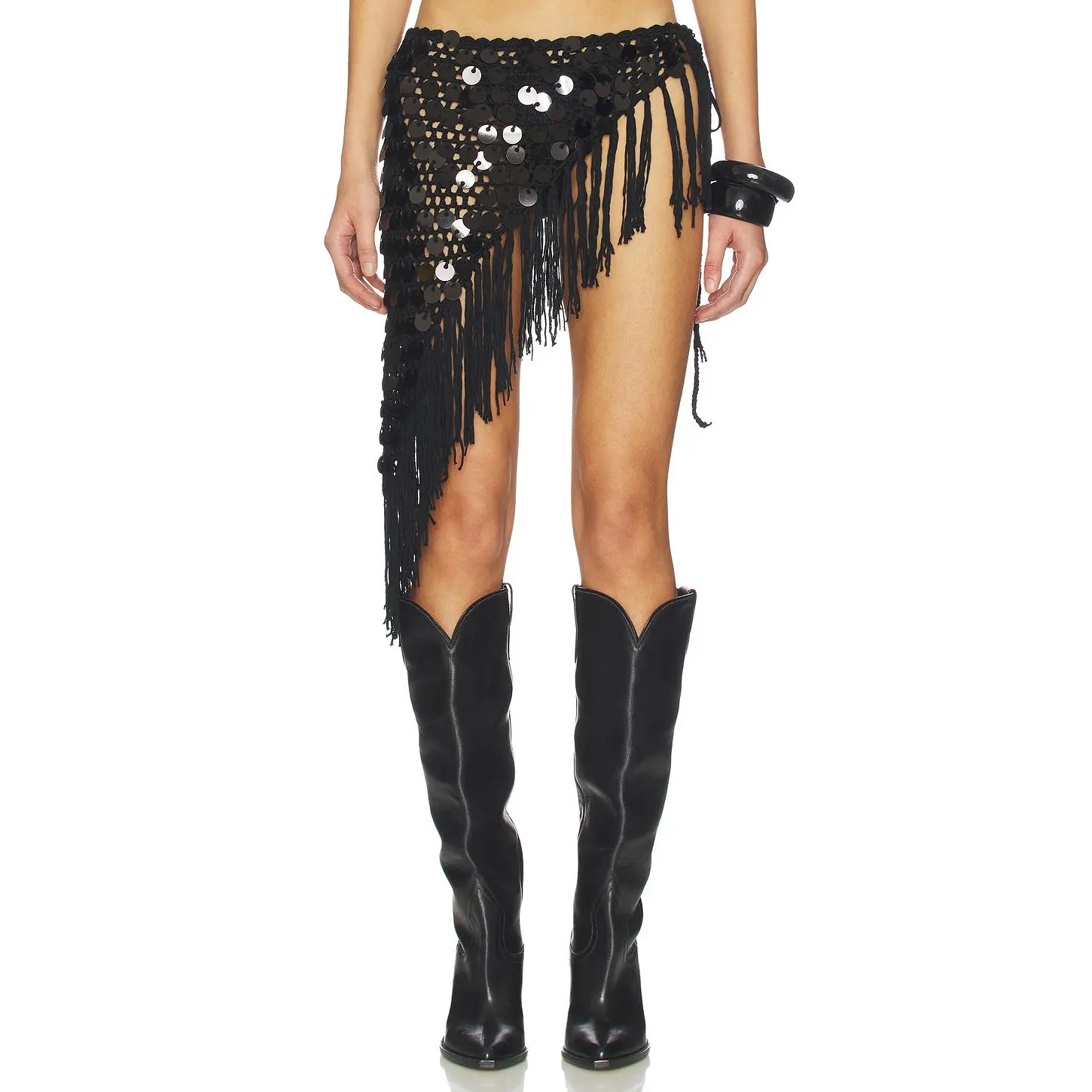 superdown Roca Tie Skirt in Black