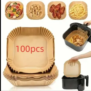 Air Fryer Liner, Non Stick Rectangular Disposable Air Fryer Parchment Paper, Air Fryer Liner Pad, Baking Utensils, Kitchen Accessories, Kitchen Cooking Gadgets, Fall Essentials, Kitchen Gadgets, Kitchen Accessories, Baking Supplies Kit #TOP PICKS