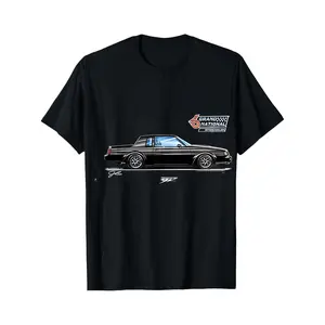 Black T Shirt With Chevrolet Monte Carlo Grand National Car Graphic And Text For Car Enthusiasts And Automotive Fans