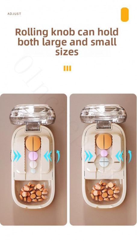 Adjustable Pill Cutter Splitter for Tiny and Small Tablets, Cutting into Pills to 1/2 and 1/4, featuring Precise Alignment Functionality,Holiday Haul