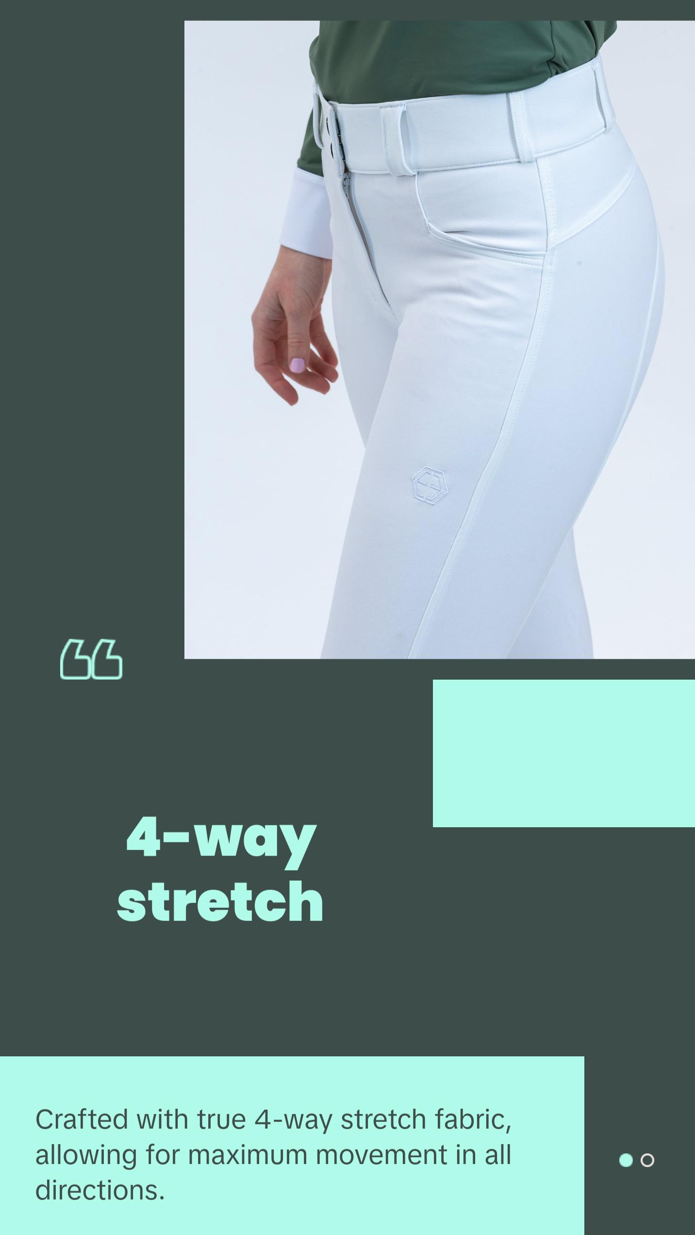 The Finley Knee-Patch Breech in Classic White