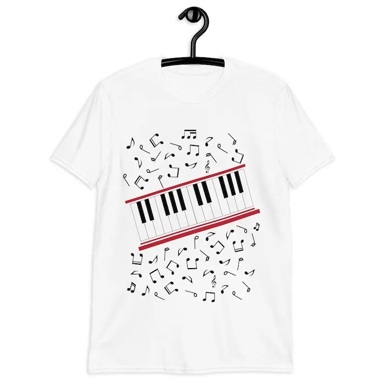 Michael Jackson Beat It T-Shirt,Unisex shirt, Beat It Keyboard T Shirt Piano & Music Notes graphic tees