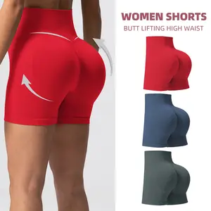 CHRLEISURE 3/6 PCS High Waisted Cycling Shorts Yoga Shorts, Solid Color Tie Dye Combination, Summer Cycling And Sports Yoga Shorts Combination Gymshorts Workout