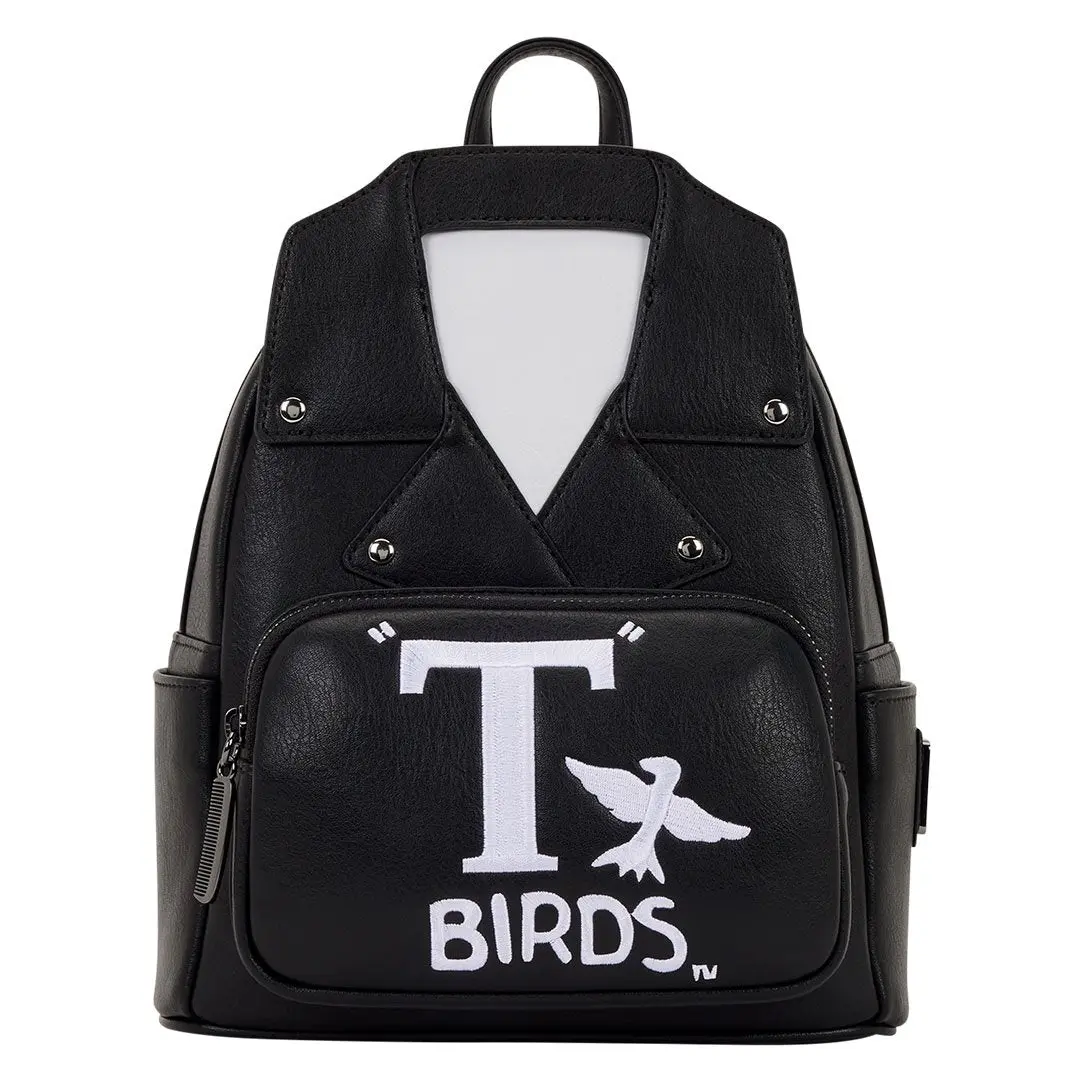 Loungefly Paramount Grease T-Birds Cosplay Mini Backpack, Featuring Molded Metal Zipper Charm
