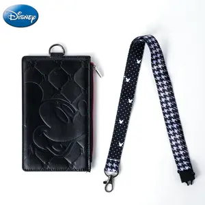 Mickey Officially Licensed Character Card Holder ID Badge Holder Lanyards With Card Case Gift For Friends Students 1Pc Disney