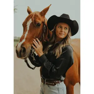 Black Satin Rodeo Shirt