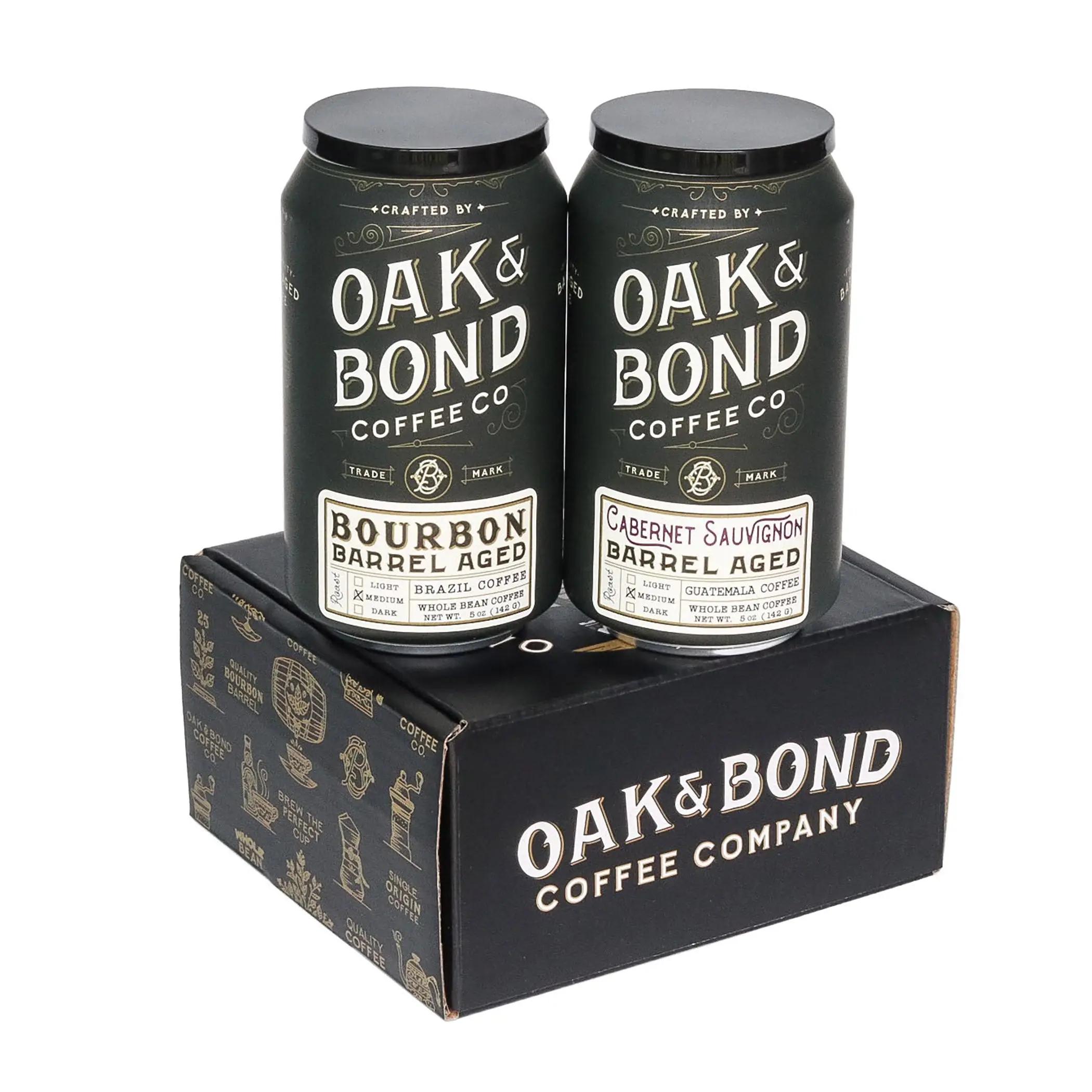 Cabernet Sauvignon and Bourbon Barrel Aged Coffee Box