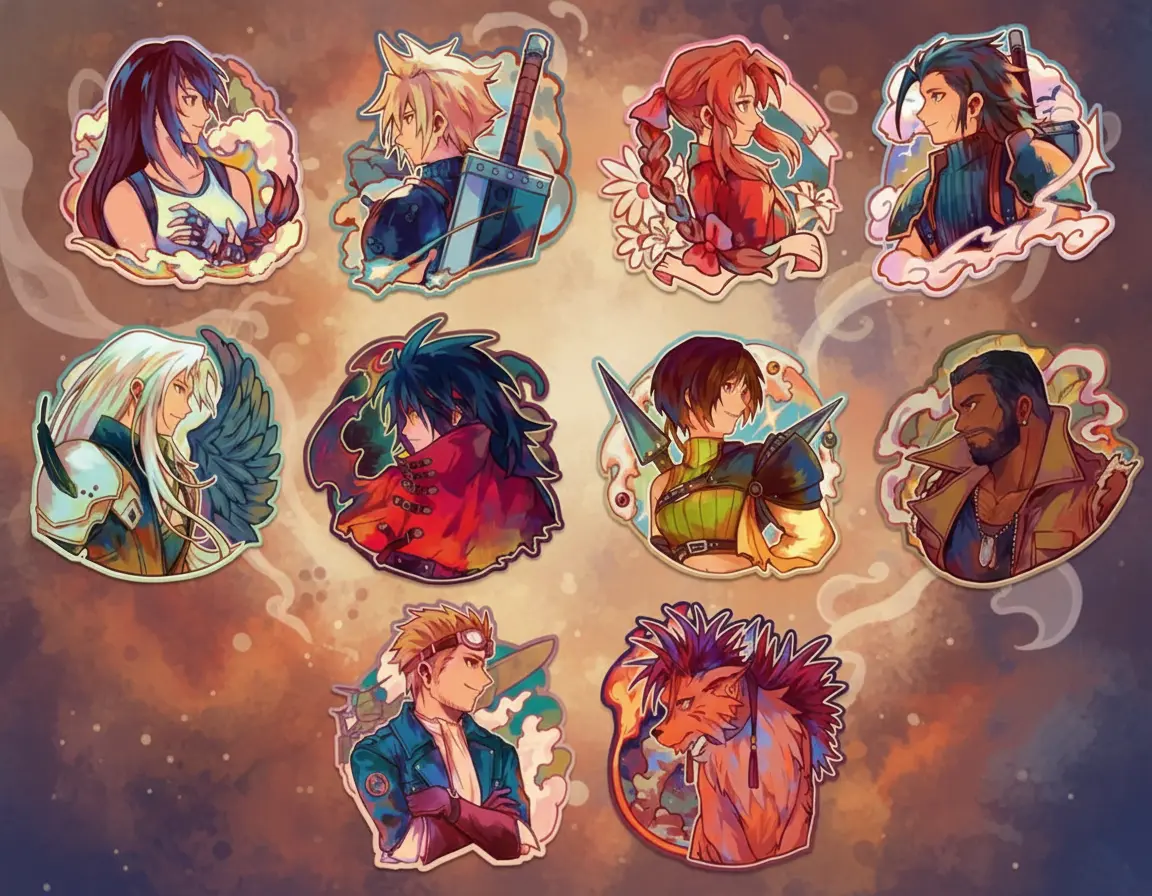 FF7 Vinyl Stickers