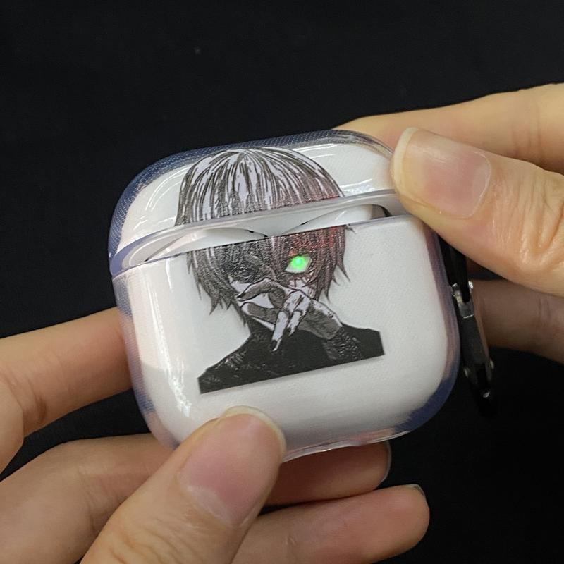 Anime Inspired Wireless Earphone Berserk Solo LVL Soul Eater Protective Case Manga Cover for Air-pods4/3/pro2 Gaming Earbud Protection Audio Aesthetic Headset #FallFreshness