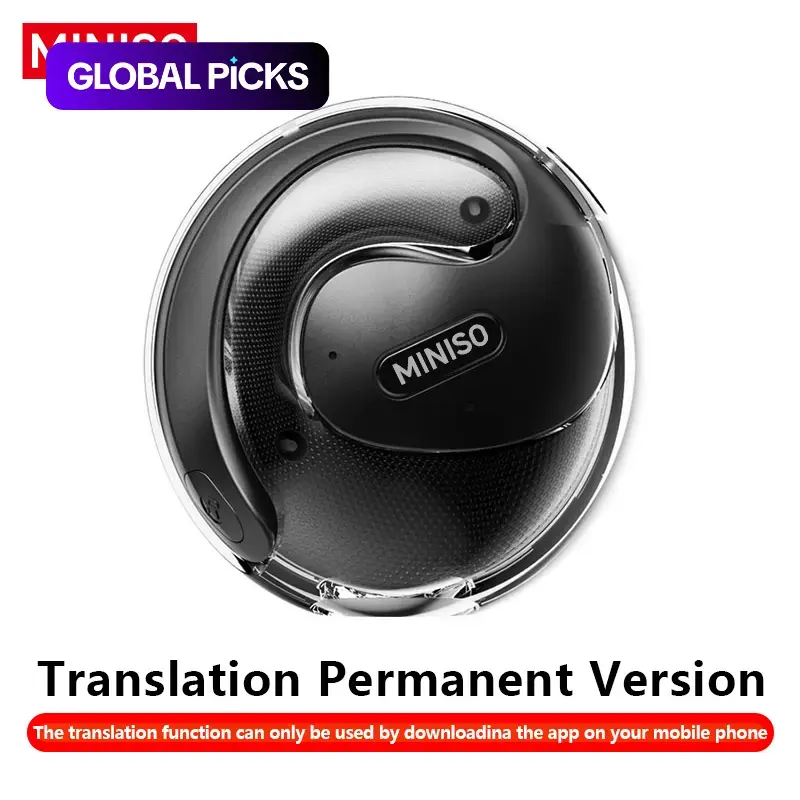 MINISO X15 Pro Wireless Translation Earbuds, Bluetooth 5.4 OWS Waterproof Sports Earphones, Supports Translation in 135 Languages, Music and Call, Noise-Cancelling Lightweight Headset #GLOBAL PICKS