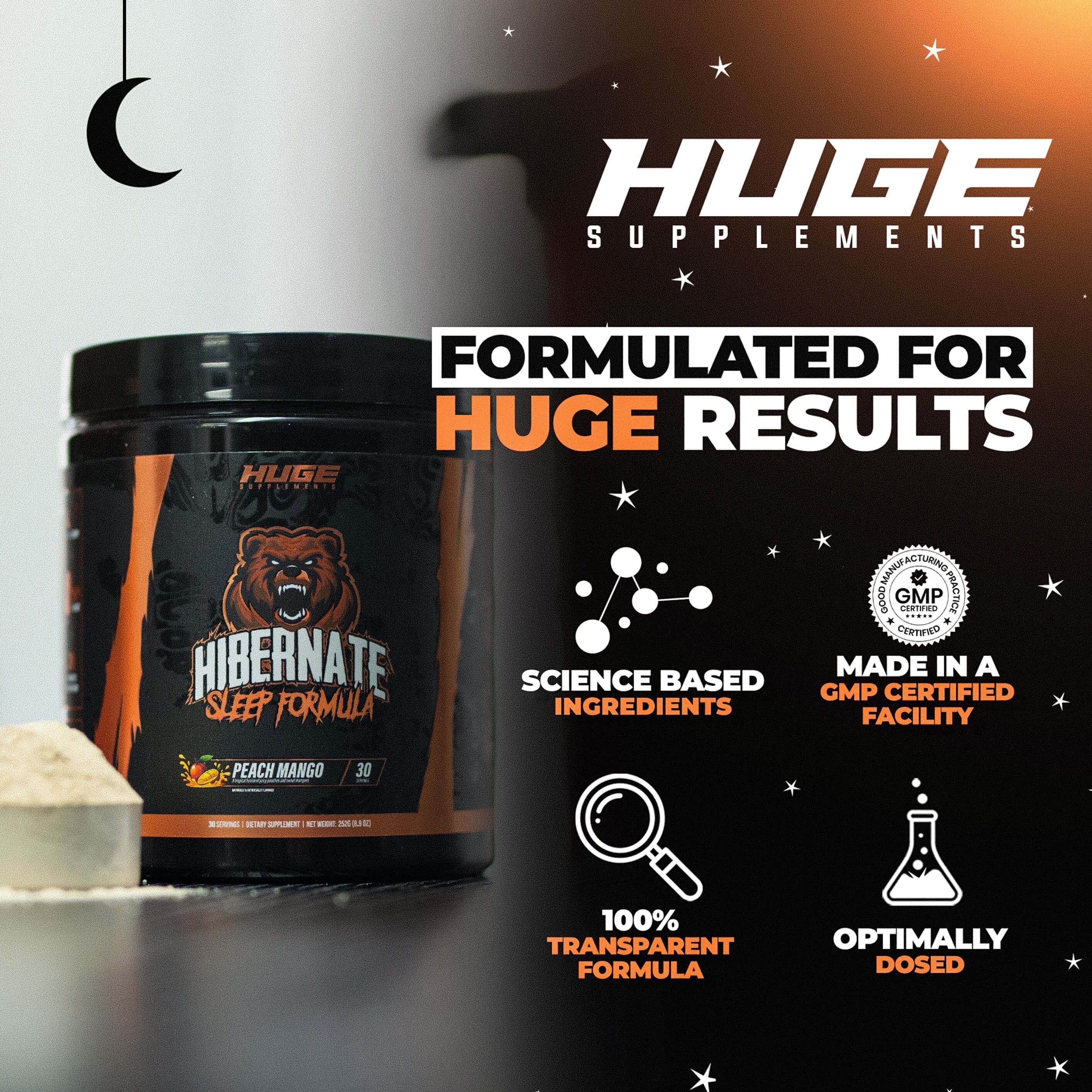 Huge Supplements Hibernate - Sleep Supplement (30 Servings)
