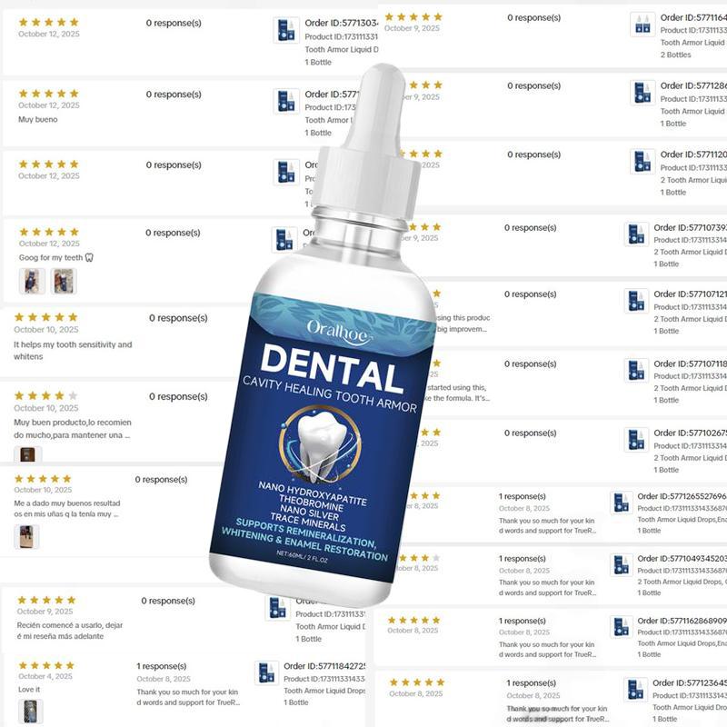 Fluoride-Free Hydroxyapatite Tooth Armor Drops | Enamel Repair, Whitening & Fresh Breath | Gentle Oral Care for Sensitive Teeth teeth whitening products