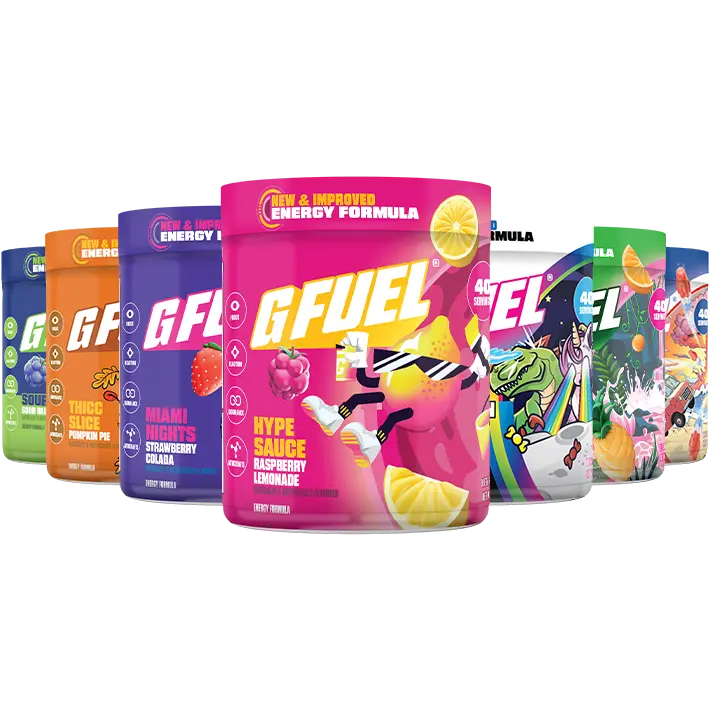 G FUEL Energy Formula 2.0 Powdered Drink Mix | 40 Servings Sport Energy Stamina Boost Caffeine Energy Boost