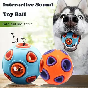 Squeaky Dog Toy Ball with Sound, Pack of 2，Safe Non-Toxic Rubber, Perfect for Chewing, Fetch & Boredom Relief for All Breeds