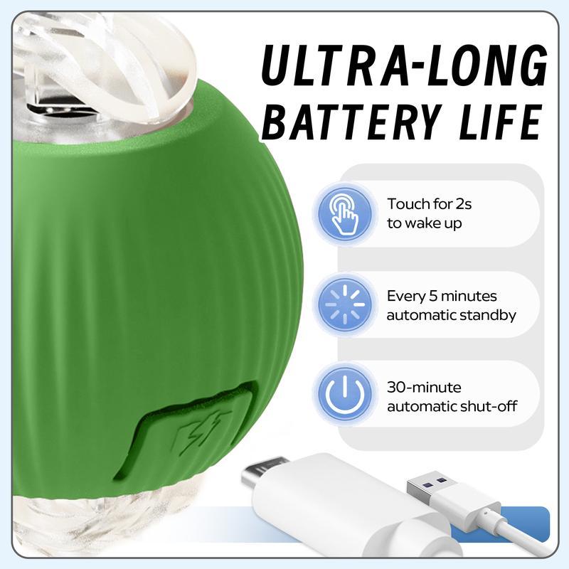 Interactive Electric Cat Toy Ball USB Rechargeable Automatic Rolling Ball Toy with Rope Indoor Cat Exercise Cat and Dog Toy Fun Gift