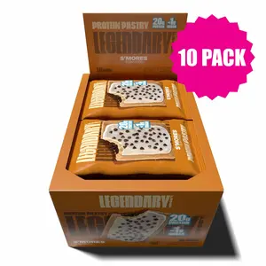 Legendary Foods 20 g S'mores Protein Pastry - High Protein Snack - Diabetic Friendly - No Sugar Dessert Treats - 10 pack
