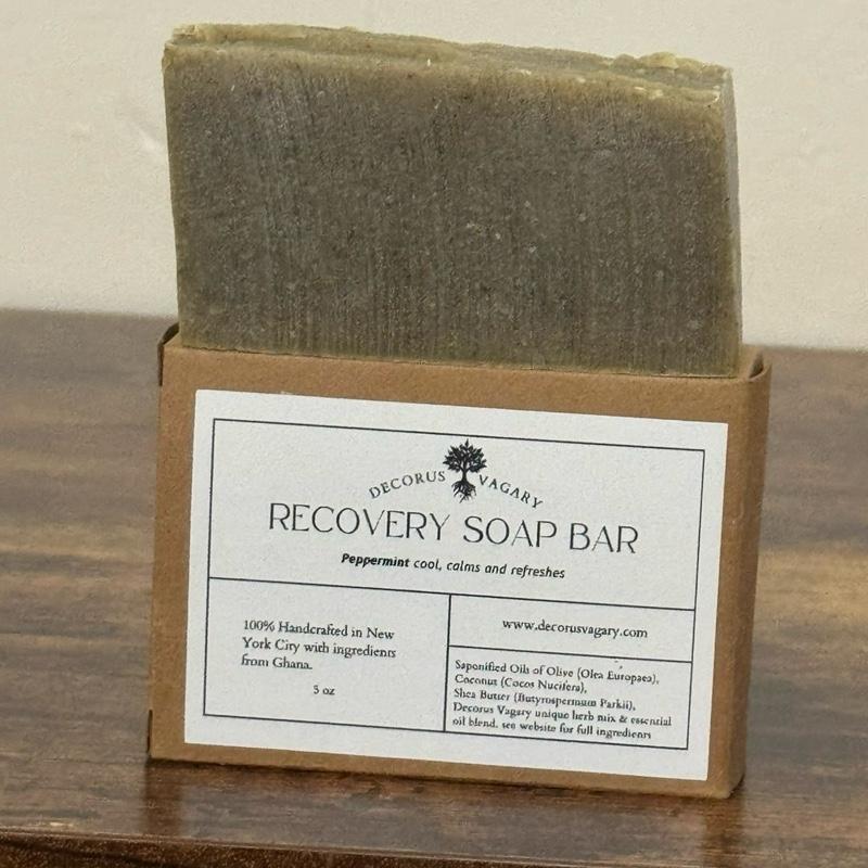 Decorus Vagary Recovery Soap Bars - 3 Pack - Peppermint Cool Calm Refreshes, Cayenne Pepper for warming sensation and & Activated Charcoal detox