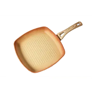 NEWARE Terracotta SQUARE grill pan 11" (28cm)/ SARTEN cuadrado para DORAR carne  11" (28cm)