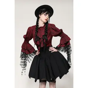 Women's Bloody Valentine Ruffled Blouse