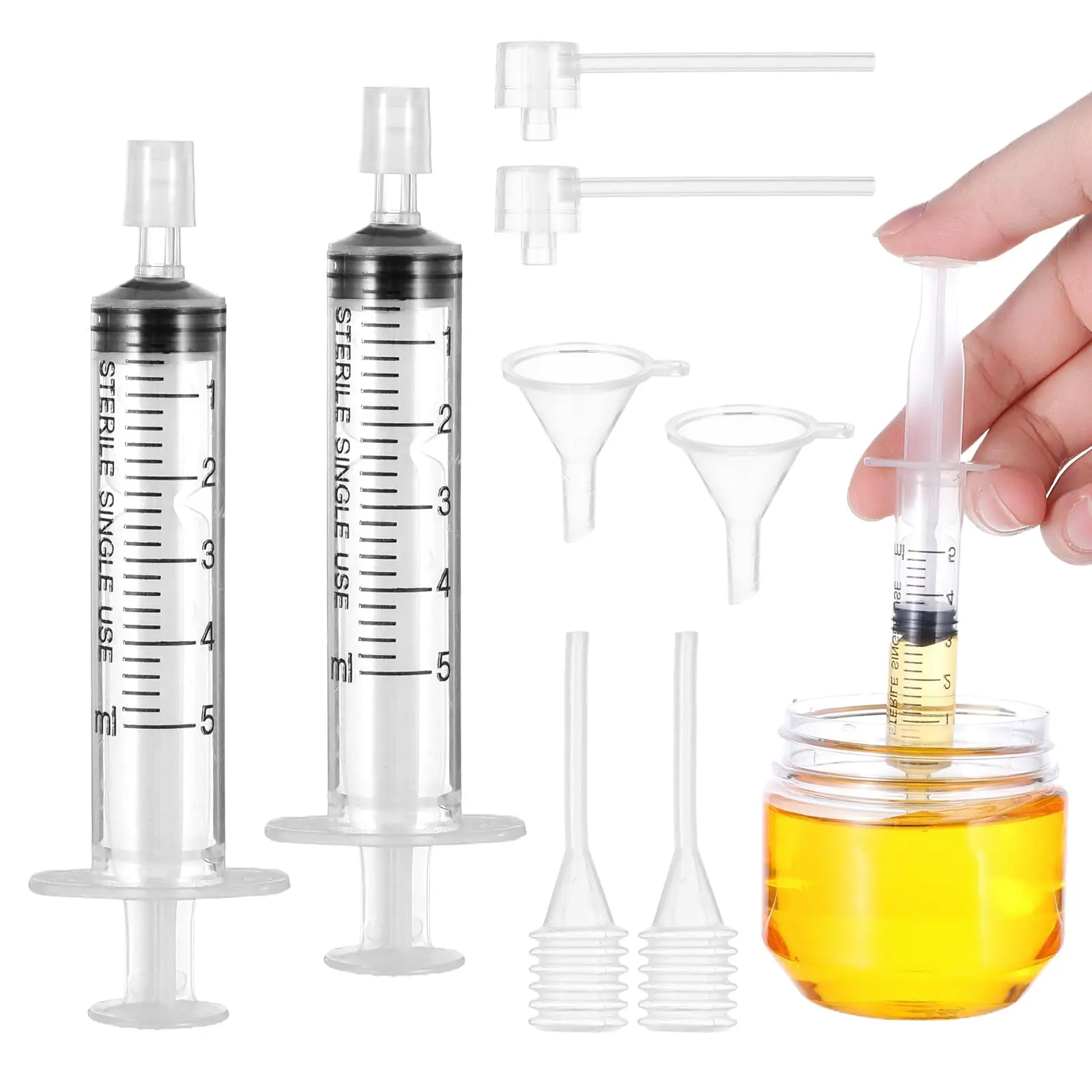 8 Pcs Perfume Refill Tool Kit, Perfumes Syringe Extractor Plastic Clear Perfume Dispenser Transfer Kit Cosmetic Dispenser Tool Set for Outdoor Travel
