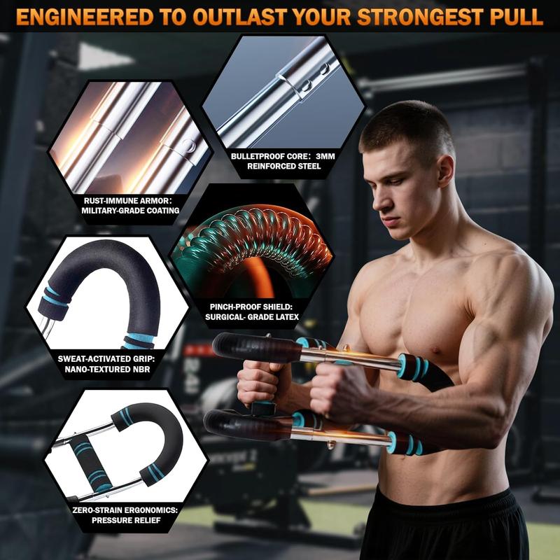 Twister Arm Trainer, Adjustable Chest Workout Equipment, Arm Trainer for Men, Arm Exercise Equipment, Chest Trainer for Men, Shoulders and Forearms Muscle Training Fitness Equipment Twister Arm Trainer, Adjustable Chest Workout Equipment, Arm Trainer for Men, Arm Exercise Equipment, Chest Trainer for Men, Shoulders and Forearms Muscle Training Fitness Equipment