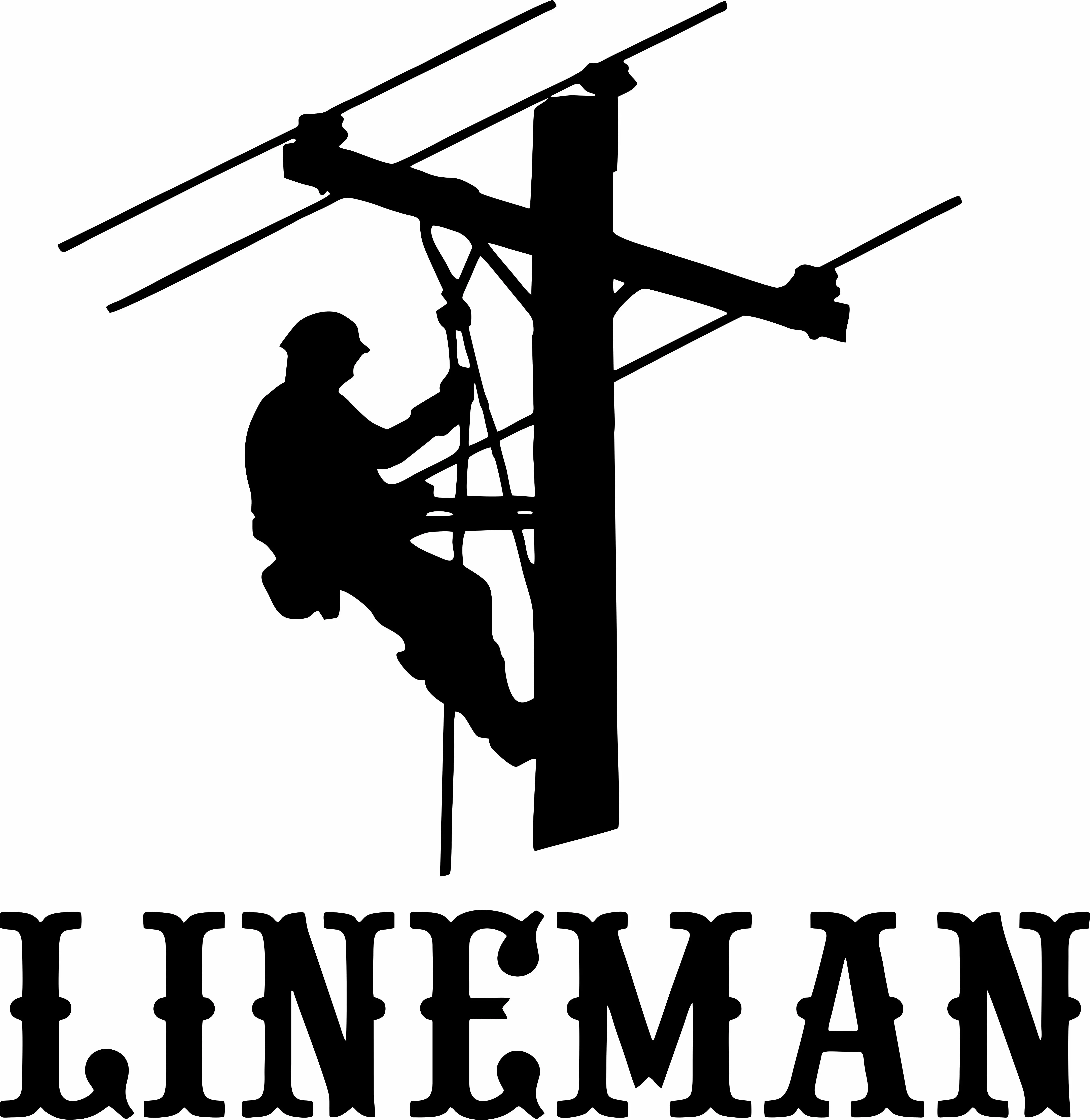 Lineman Electrician Power Worker Man Car Truck Window Laptop Vinyl Decal Sticker Vehicle
