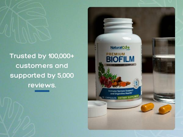 Biofilm Immune Complex – 60 Vegan Capsules with Turmeric, NAC & Botanicals for Immune & Digestive Support Healthcare Fitness