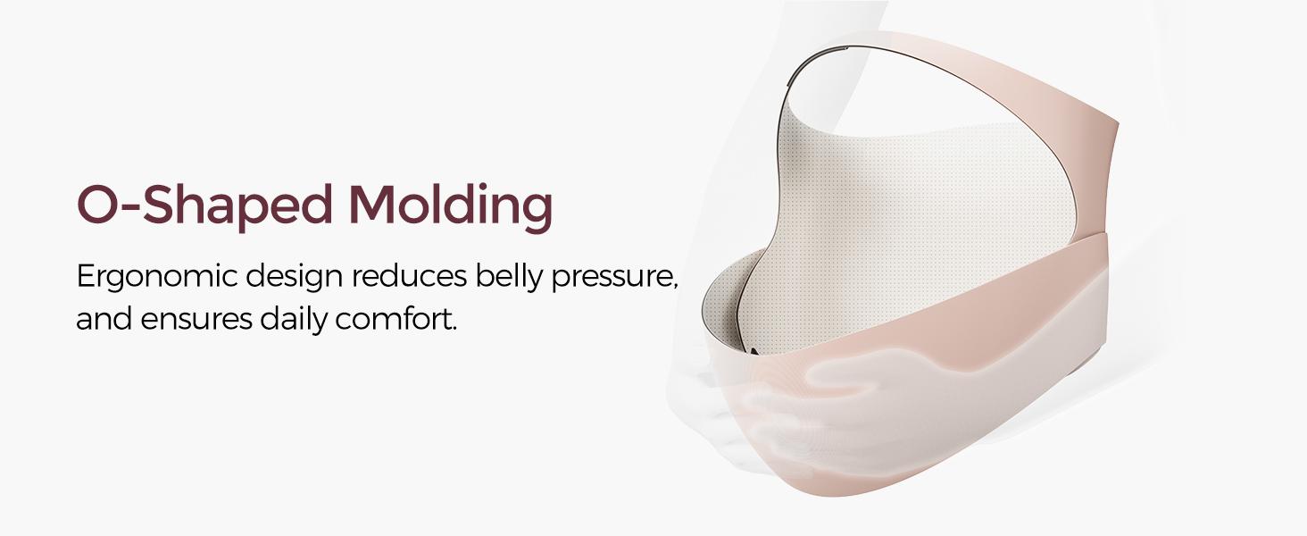 Momcozy Maternity Belly Belt, Invisible Maternity Sling, CozySupport Ergonest Maternity Belly Belt, Invisible Maternity Sling for Abdomen and Waist,-【B】