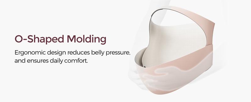 Momcozy Maternity Belly Belt, Invisible Maternity Sling, CozySupport Ergonest Maternity Belly Belt, Invisible Maternity Sling for Abdomen and Waist,-【B】