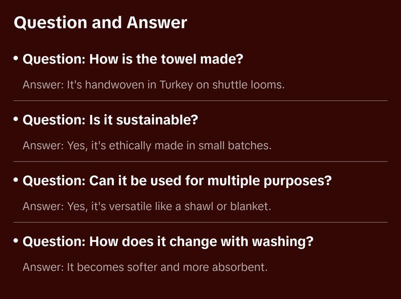 Ayse Handwoven Towel Collection