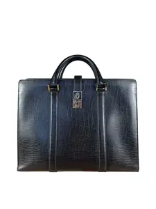 Pre-owned leather Shoulder Bags Gucci Vintage Black Briefcase