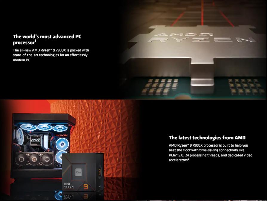 AMD Ryzen 9 7900X Desktop Processors