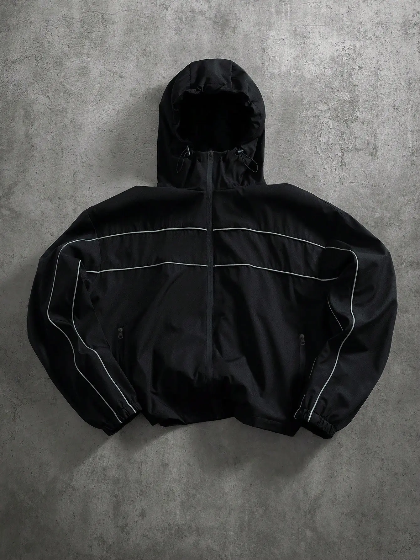 Best seller in the US market! Functional Style Hooded Softshell Jacket with 3M Reflective Trim, Windproof & Waterproof, Loose Outdoor Casual Outerwear