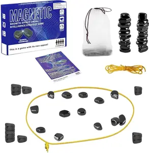 Chess Game with String,32 Stones, Portable Multiplayer Battle Board Games for Family Game Night, Travel & Camping, Tabletop Strategy Game, Christmas, Stocking Stuffers Gifts
