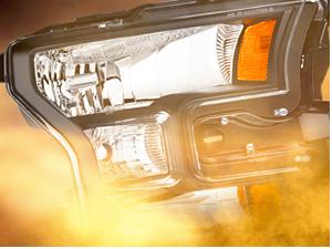 Nilight Headlight Assembly Compatible with 2015 2016 2017 Ford F-150 Headlamps Replacement Black Housing Amber Reflector Upgraded Clear Lens Driver and Passenger Side