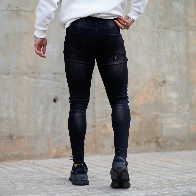 GINGTTO Men's Skinny Jeans Slim Fit Stretch Elastic Waist Jeans Pants