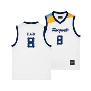 Marquette Men's Basketball White Jersey - Joshua Clark