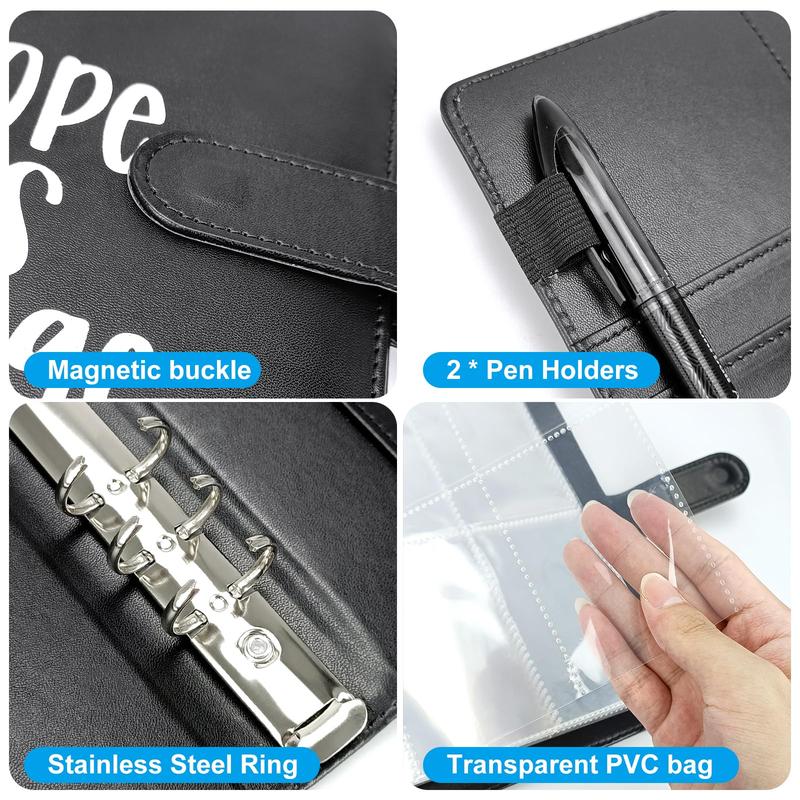 CLOUDSEA 100 Envelope Savings Challenge Binder A5 Size with Cute Stickers & Cash Envelopes for 100 Day Savings $5,050 Budgeting Planner Finance Checklist Organizer