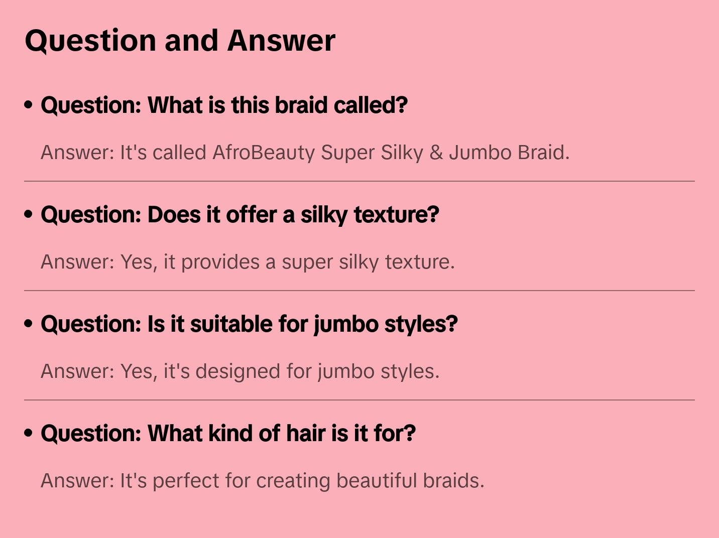 AfroBeauty Super Silky & Jumbo Braid