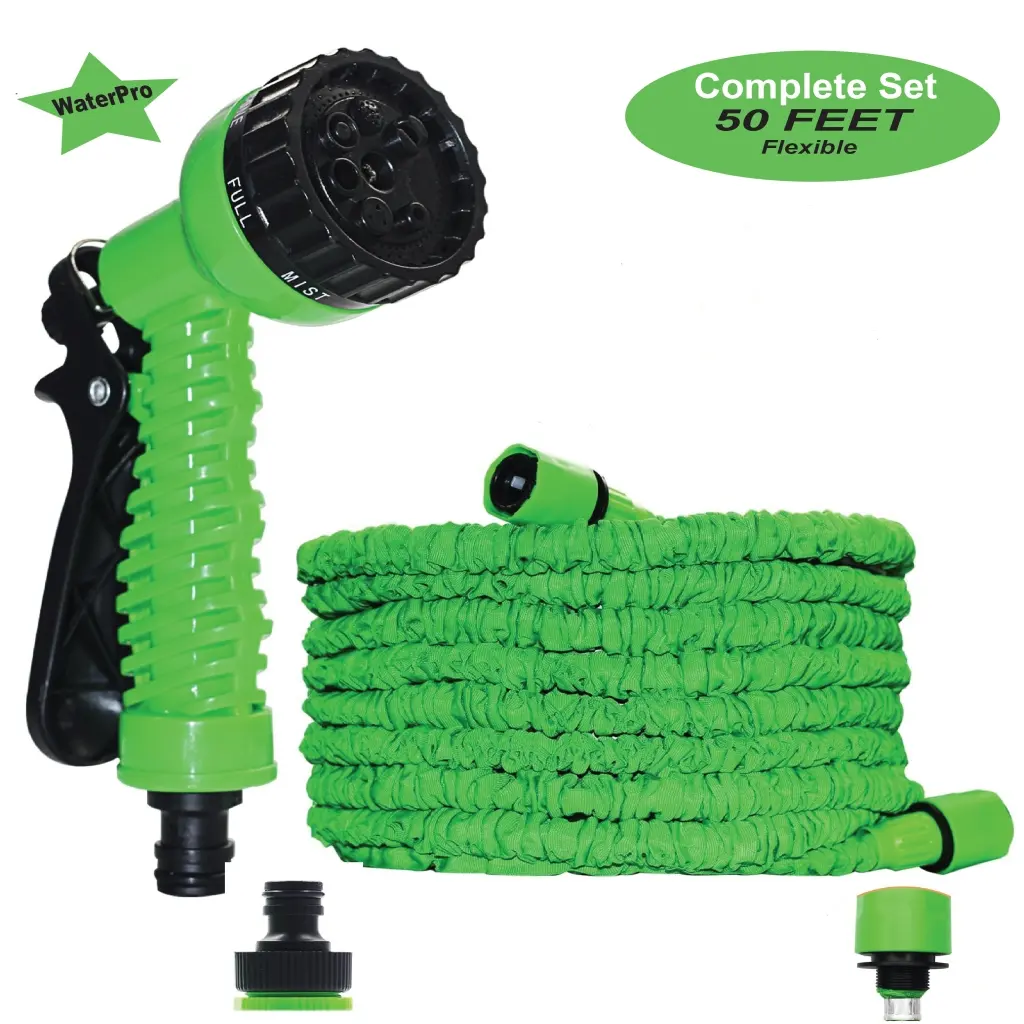 Water Hose 50 Foot Expandable Flexible Garden w/ Spray Nozzle 50 Ft Feet