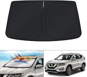 Canvcle Windshield Sun Shade for 2014-2020 Nissan Rogue (NOT for Rogue Sport) Foldable Window Sun Visor Protector Blocks 99% UV Rays Keeps Car Cooler Custom Fit 240T Reflective Polyester