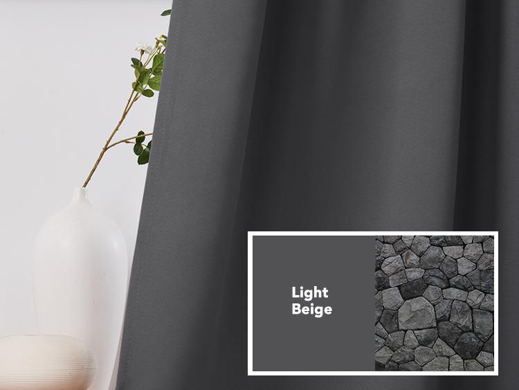 Back Tab and Rod Pocket Blackout Curtains 2 panels — Deconovo Thermal Insulated Room Darkening Curtains