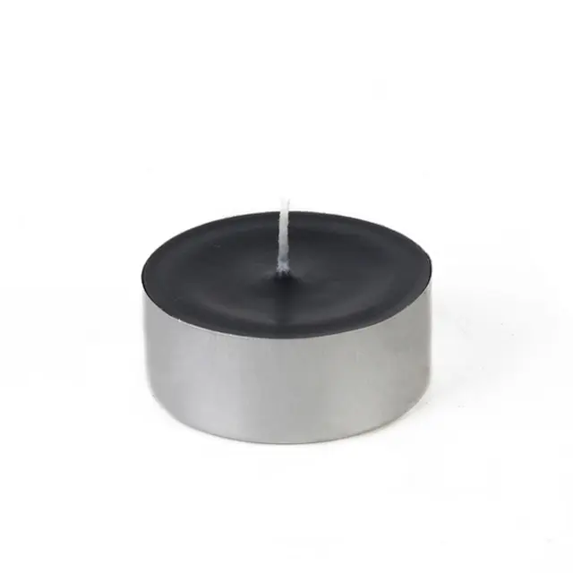 Mega Oversized Tealights, Black - 12 Piece per Box