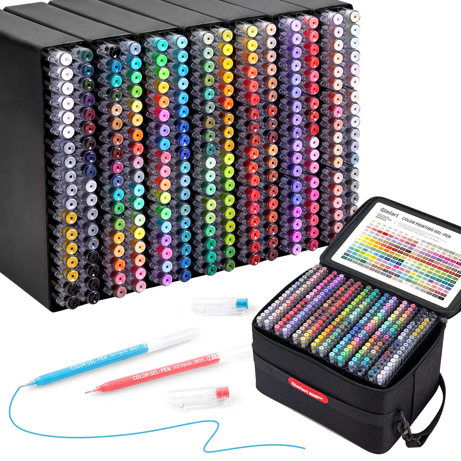 Gel Pens For Coloring, 252 Pack Colored Pens for Black Paper & White Paper, 0.6MM Fine Point Pens for Coloring, Writing, Drawing, Journaling, Note Taking, School, Office, Home,back to school,back to school haul