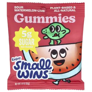 Enjoy Small Wins Gummies, Sour Watermelon-Lime, 1.8 oz (50 g)