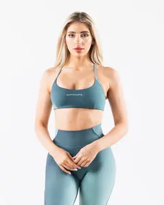 ALPHALETE 3-Strap Aura Sports Bra - Aura Glacier Print