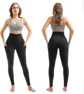 SINOPHANT High Waisted Leggings with Pockets Women, Full Length Capri Buttery Soft Stretchy Yoga Pants