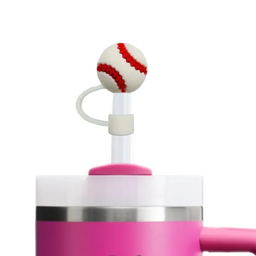 Baseball Straw Topper perfect for Baseball Moms