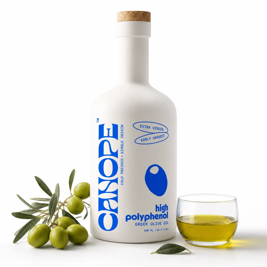 CANOPE High-Polyphenol Extra Virgin Olive Oil 578+ mg/kg | Early Harvest Cold Pressed Greek EVOO | HPLC Lab Verified | 500ml