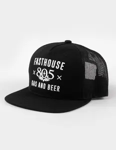 FASTHOUSE 805  Mens Gas and Beer Trucker Hat, Black